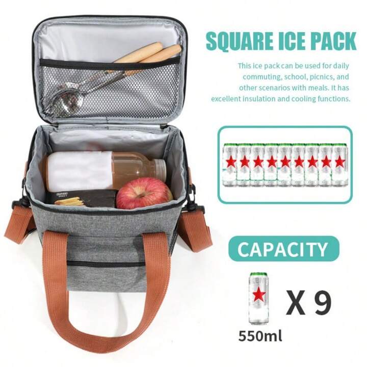 Picnic Thermal Insulated Bag, Large Capacity Lunch Bag, Office Bento Lunch Bag Picnic Thermal Insulated Bag, Large Capacity Lunch Bag, Office Bento Lunch Bag
